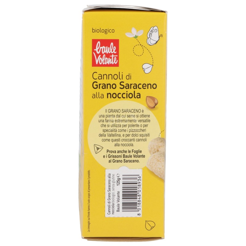Cannoli di grano saraceno e nocciola