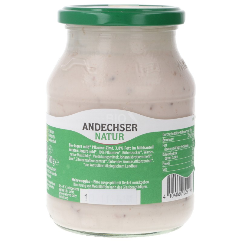 WINTER PRUGNA & CANNELLA LATTE.FERMENTATO 500G