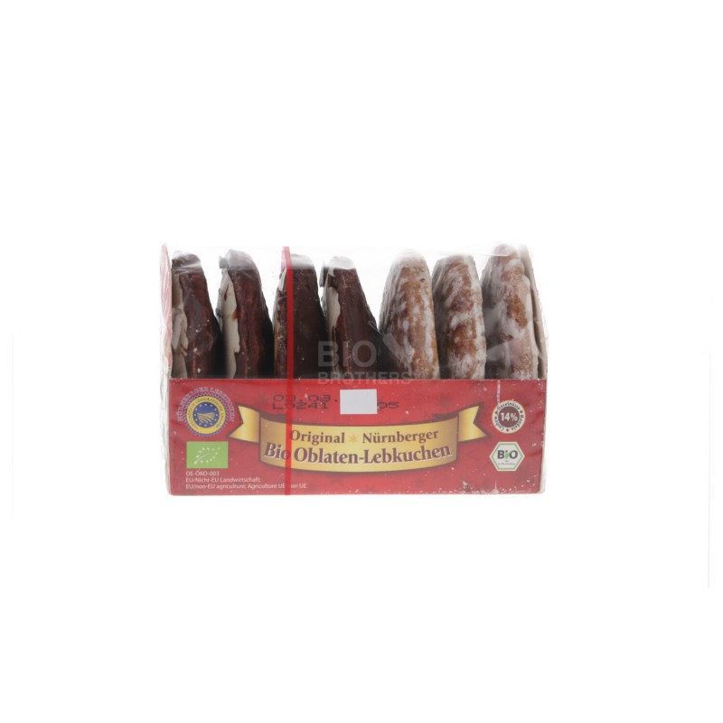 Panpepato Biologico IGP di Norimberga ricoperto cioccolato e glassa