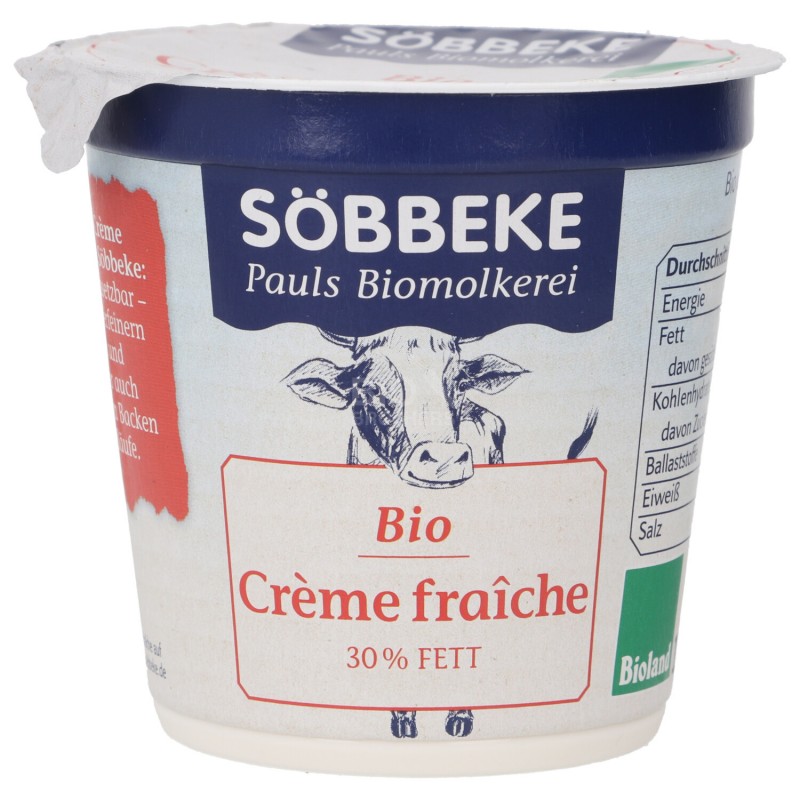 CREME FRAICHE 30% BIOLAND 150G SOBB.