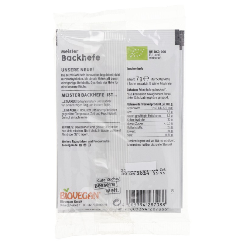 LIEVITO SECCO S/GLUTINE 3 X 7G BIOVEGAN