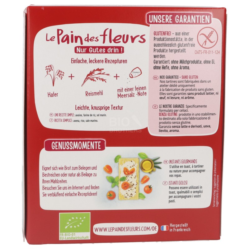 TARTINE AVENA&RISO S/GLUT.BIO150G PAIN