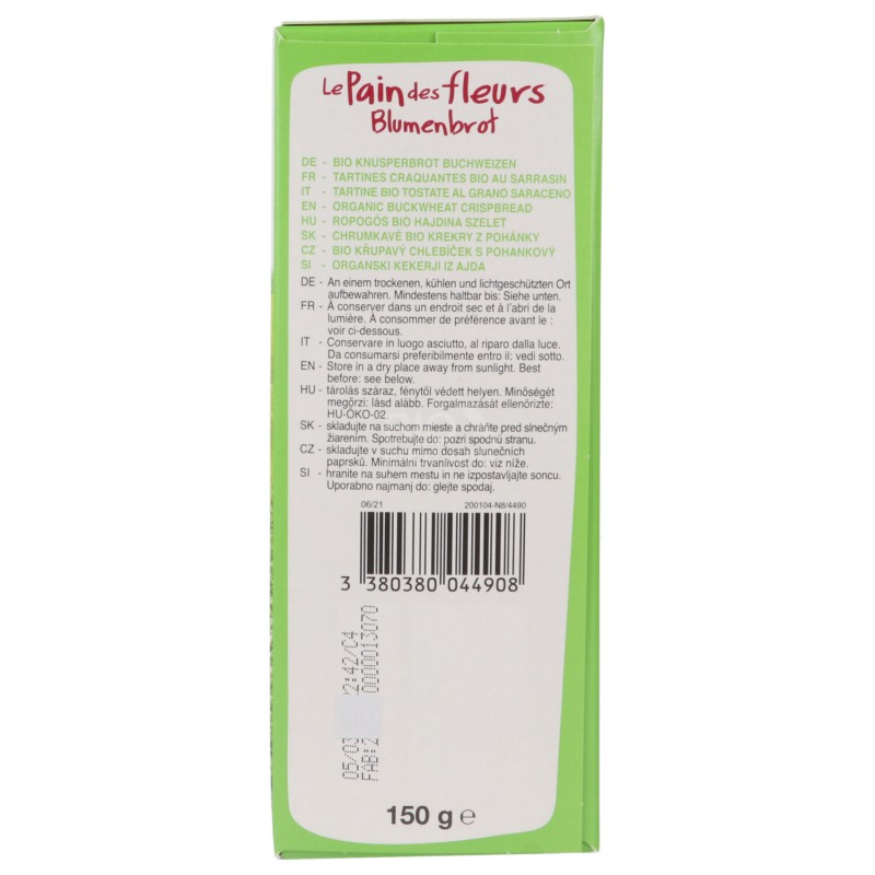 Tartine con grano saraceno tostate tipo estruse