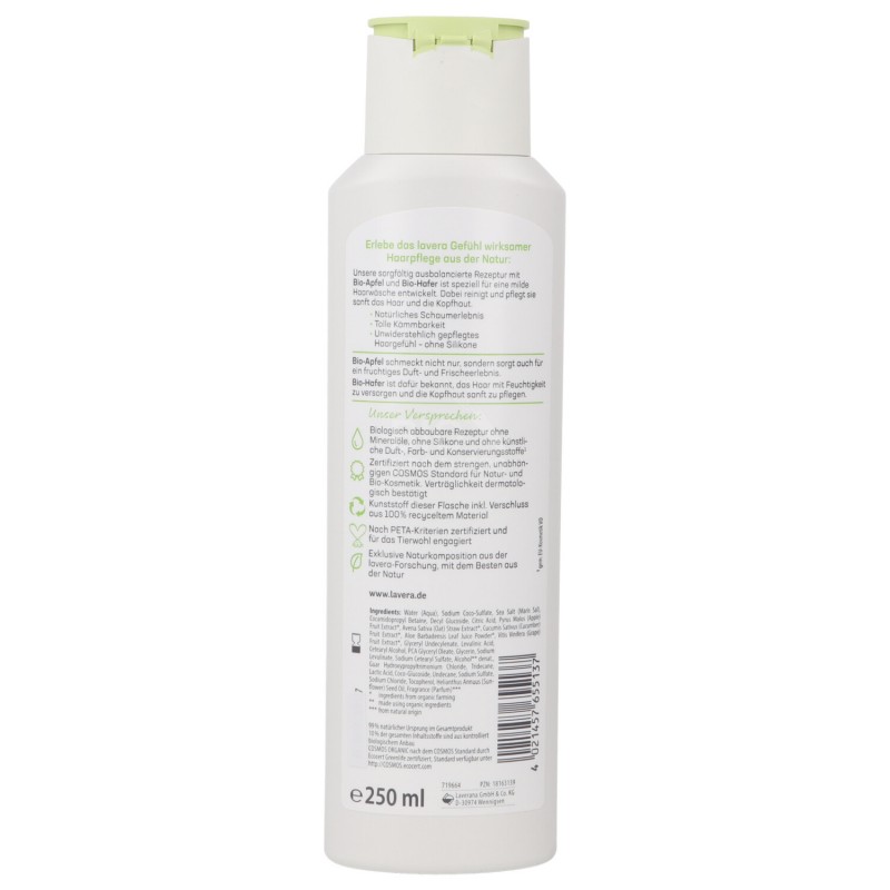 SHAMPOO RIPARATORE FAMILY ALLA MELA E QUINOA BIO 250ML LAVERA