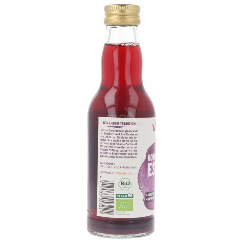 ACETO DI VINO ROSSO BIODINAMICO 0.2L VOEL.