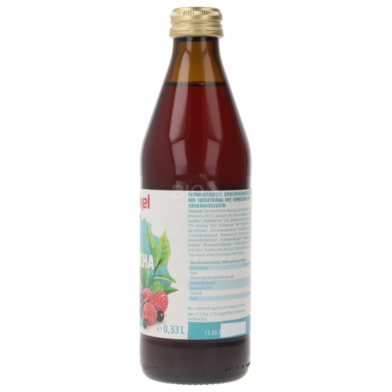 RAW KOMBUCHA RIBES+LAMPONE BIO 330ML