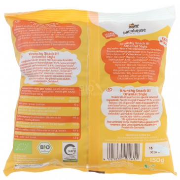 KRUNCHY SNACK ORIENTAL STYLE BIO 150G KRUNCHY SNACK ORIENTAL STYLE BIO 150G