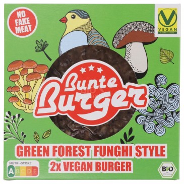 BURGER GREEN FOREST FUNGHI STYLE BIO VEG 180G BURGER GREEN FOREST FUNGHI STYLE BIO VEG 180G