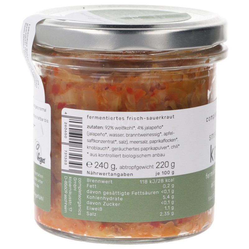 CRAUTI SMOKEY JALAPEGNO NON.PAST.BIO 210G