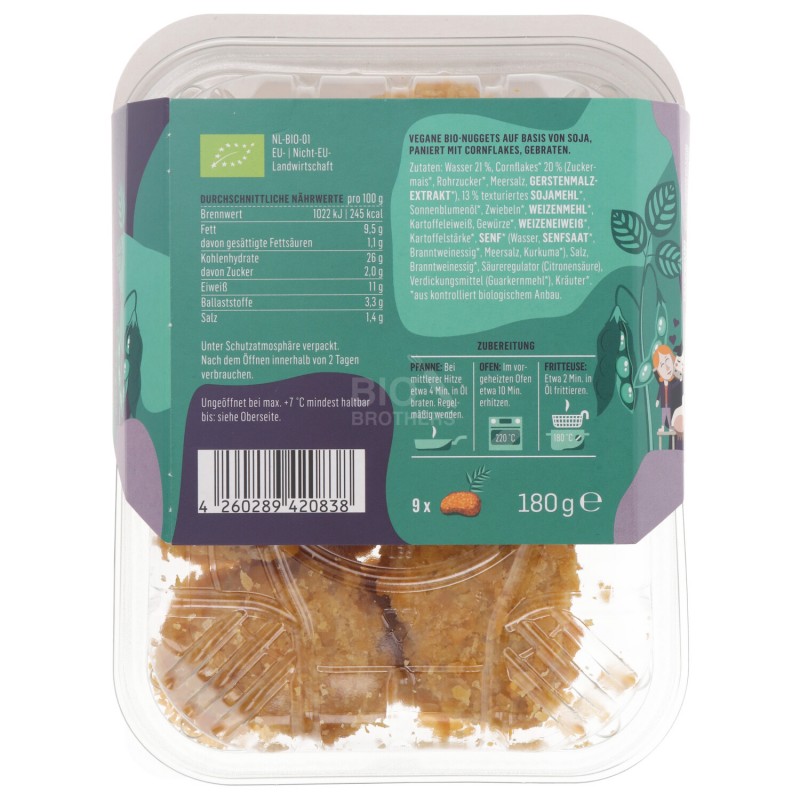 NUGGETS CROCCANTI VEGAN BIO 180G