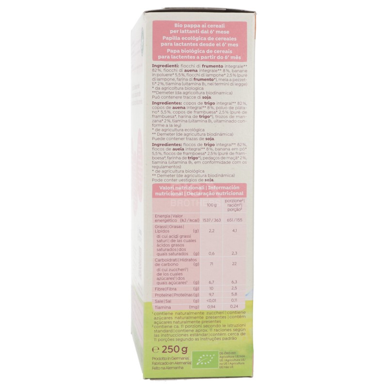 Muesli pappa bio per bebè