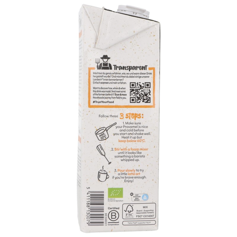 Barista Avena Drink schiumabile Bio vegan