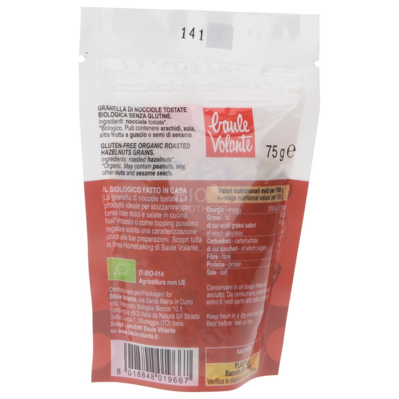 GRANELLA DI NOCCIOLE BIO 75GR