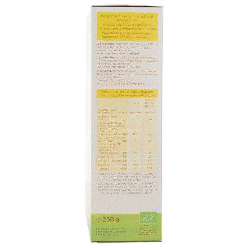 Pappa di miglio bio dal quarto mese