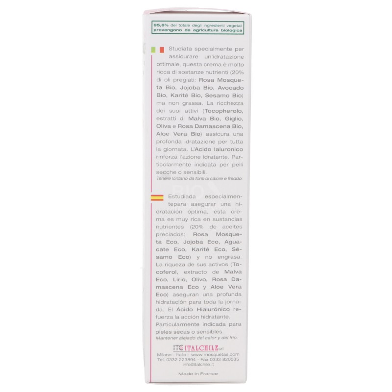 CREMA NUTRIENTE SUPER IDRATANTE ROSA MOSQUETA BIO 50ML ITC