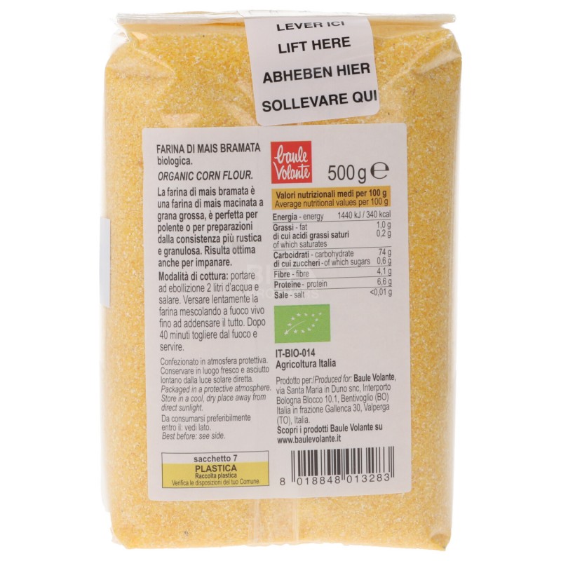 FARINA MAIS BRAM.BIO 500G BAULE V.