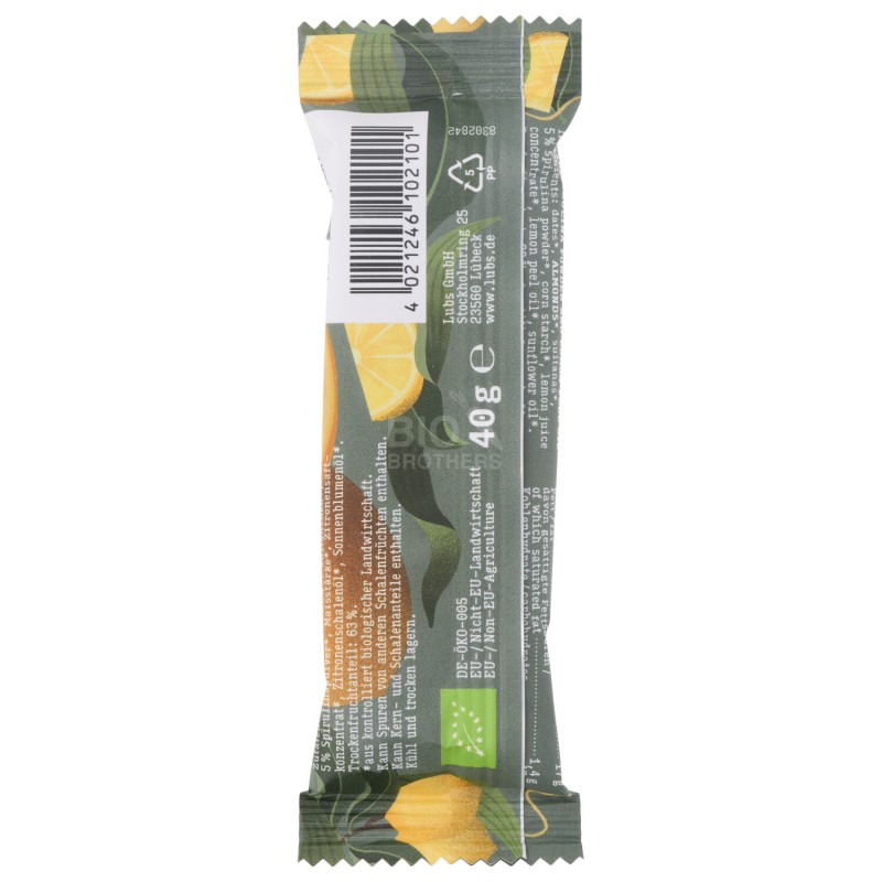 Barretta spirulina e limone