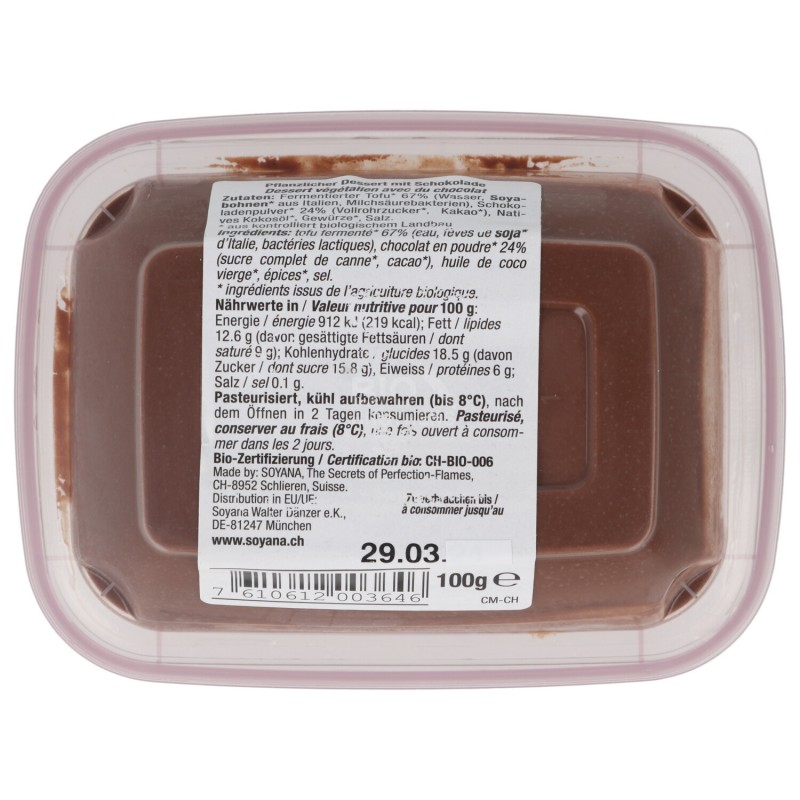 CHOCO MOUSSE VEGAN 100G SOYANA