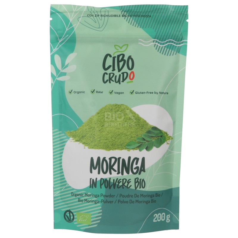 Moringa cruda in polvere