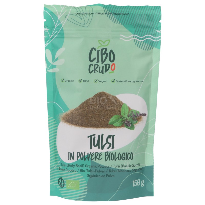 TULSI CRUDO IN POLVERE BIO VEGAN 125G CIBOCRUDO
