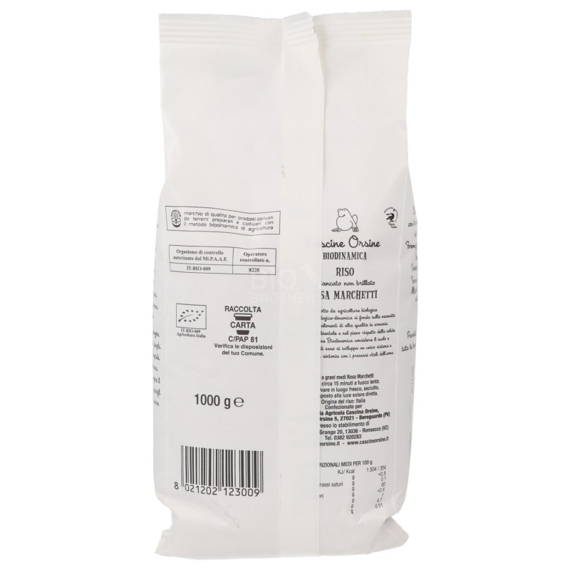 Riso Rosa Marchetti Bianco biodinamico