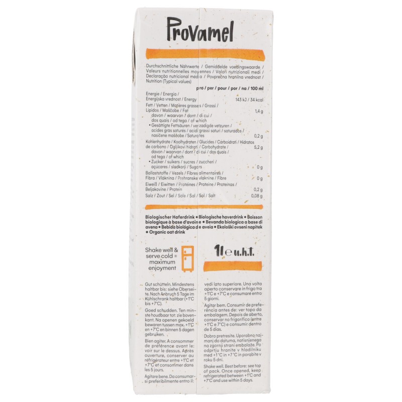 DRINK AVENA BIO VEGAN 1LT PROVAMEL