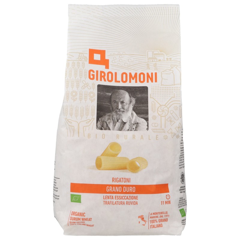 Pasta Rigatoni di Grano Duro Bio trafilati al bronzo