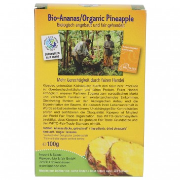 ANANAS SECCO PEZZI BIO 100G KIPEPEO ANANAS SECCO PEZZI BIO 100G KIPEPEO