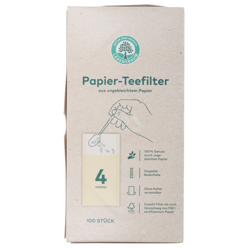 FILTRI DI CARTA PER TISANA MISURA 4 100PZ