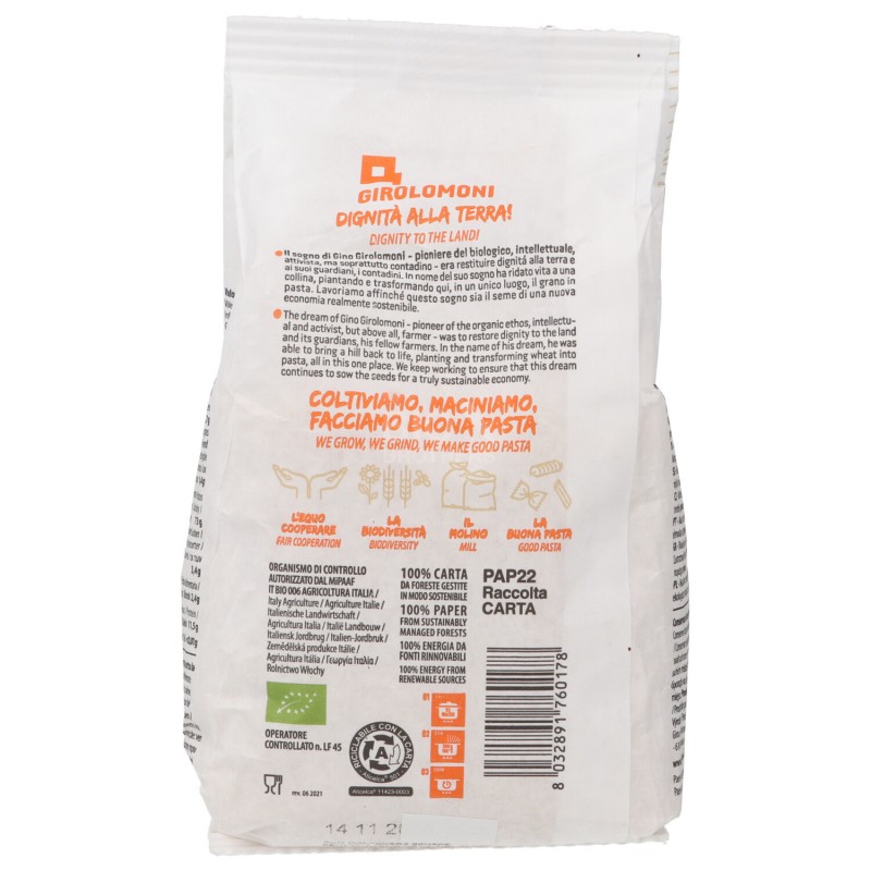 Pastina Alfabeto di semola di grano duro Biologica