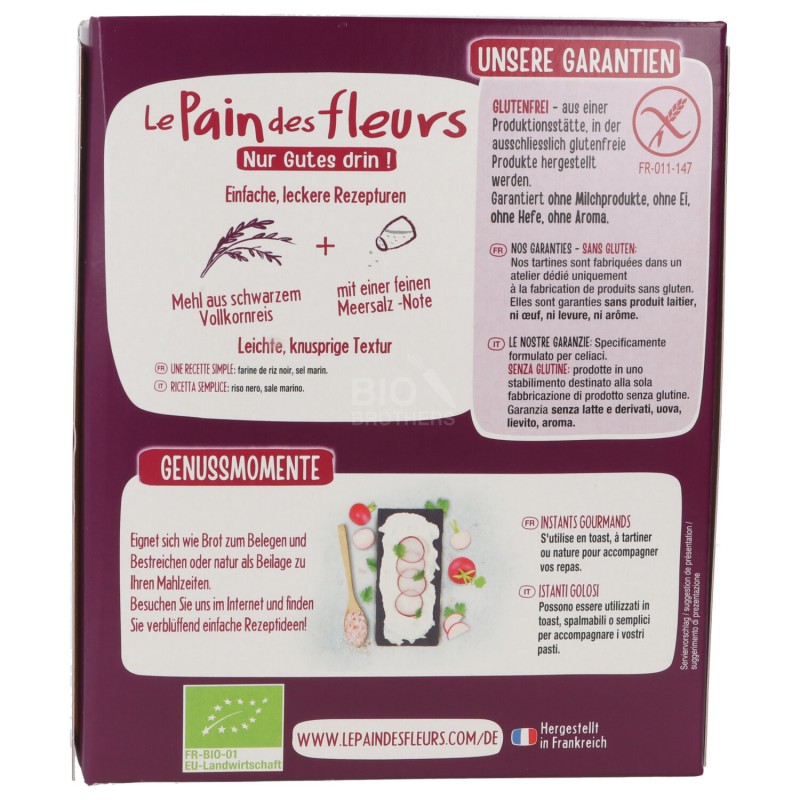 Tartine tostate estruse al riso nero