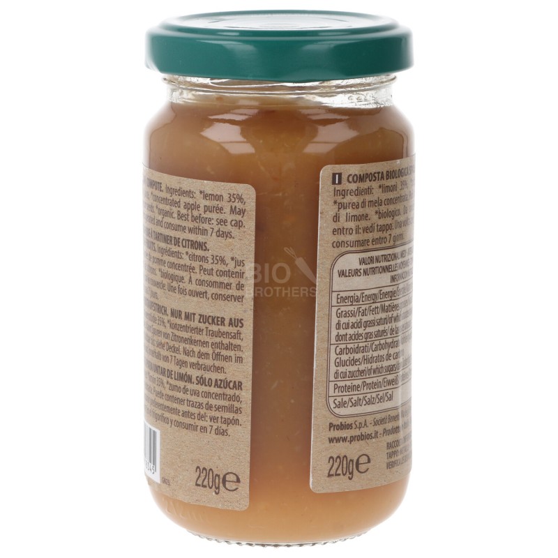 COMPOSTA LIMONI S/PECTINA 220G PROBIOS