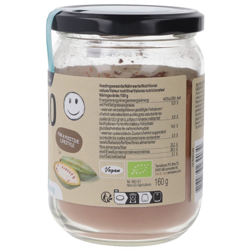 CACAO BIO PLV RAW ANTIOXIDANT 160G