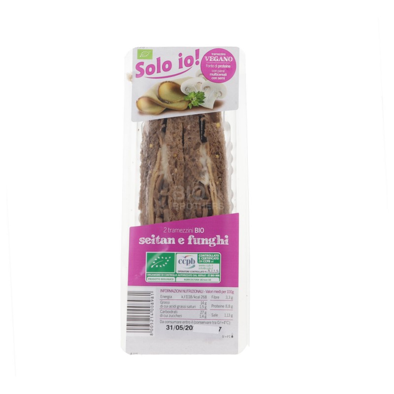 TRAMEZZINO SEITAN E FUNGHI 150GR