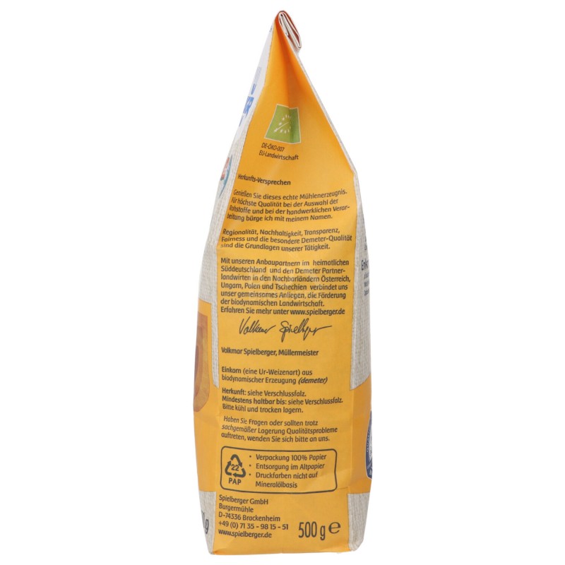 FARRO MONOCOCCO CHICCHI DEMETER 500G