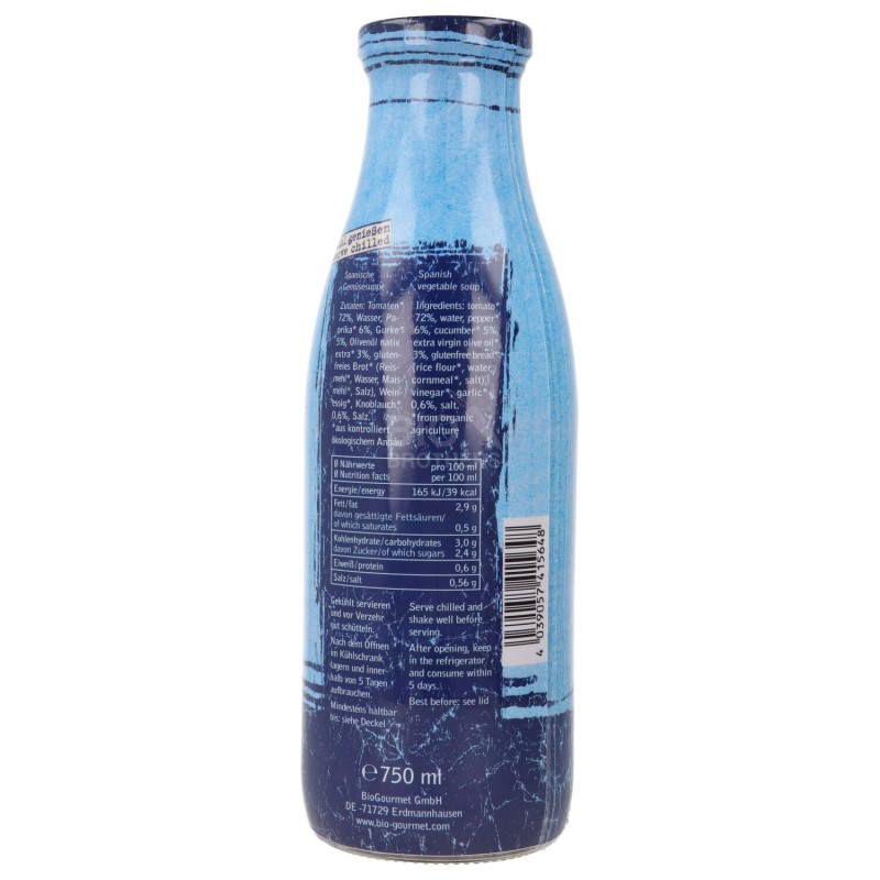 GAZPACHO ORIGINAL BIO 750ML