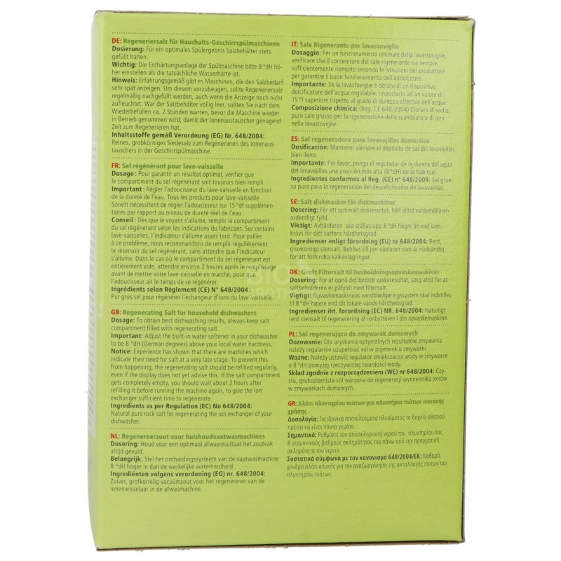 SALE RIGENERANTE PER LAVASTOVIGLIE SONETT 2KG