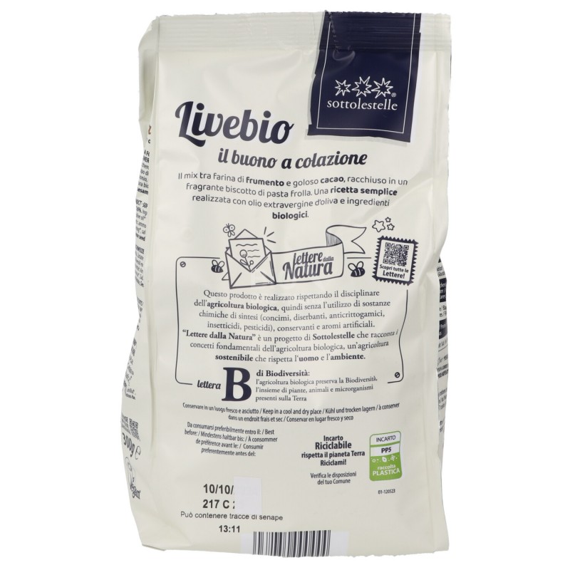 Frollini al Cacao Biologici Senza Latte