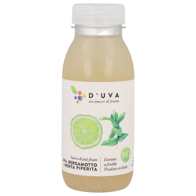 Succo d'uva con bergamotto e menta piperita