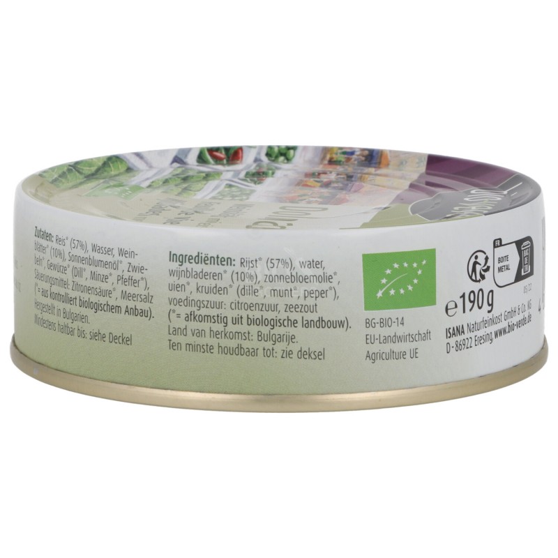 DOLMAS INVOLTINI RISO & VITE BIO 190G