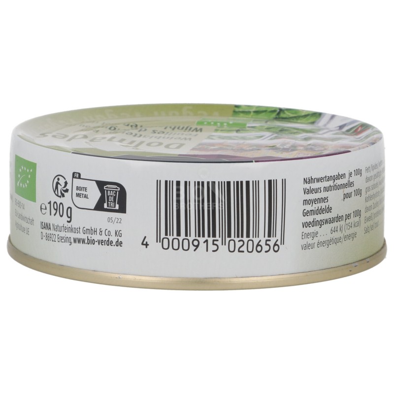 DOLMAS INVOLTINI RISO & VITE BIO 190G