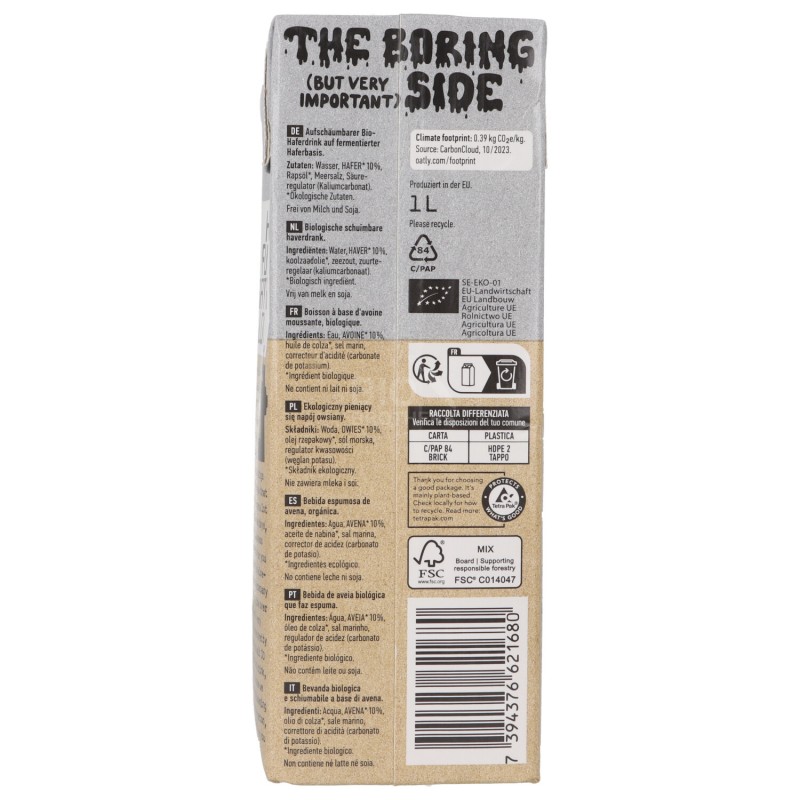 AVENA DRINK BARISTA BIO 1LT OATLY