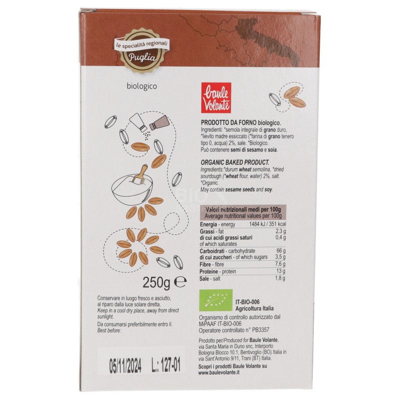 FRISELLE INTEGR. GR.DURO BIO 250GR