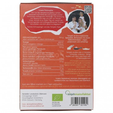 TEMPEH BBQ BIOLOGICO 200G T.MANUF. TEMPEH BBQ BIOLOGICO 200G T.MANUF.