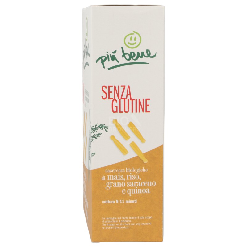 Caserecce biologiche di mais, riso, grano saraceno e quinoa