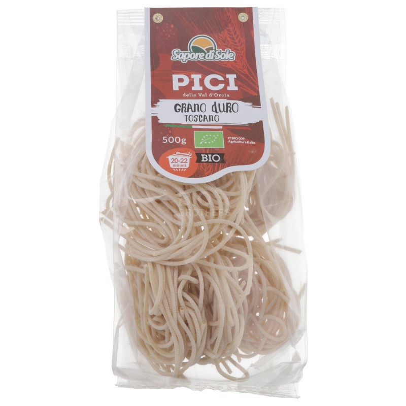Pici della Val d'Orcia pasta di Grano Duro biologica