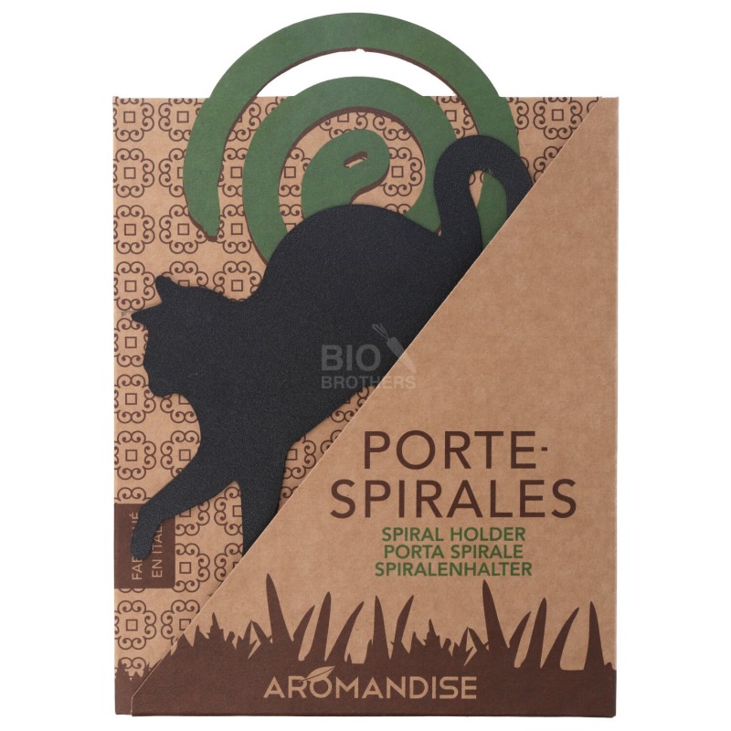 SUPP.GATTO BRUCIA SPIRALE METALLO 1PZ