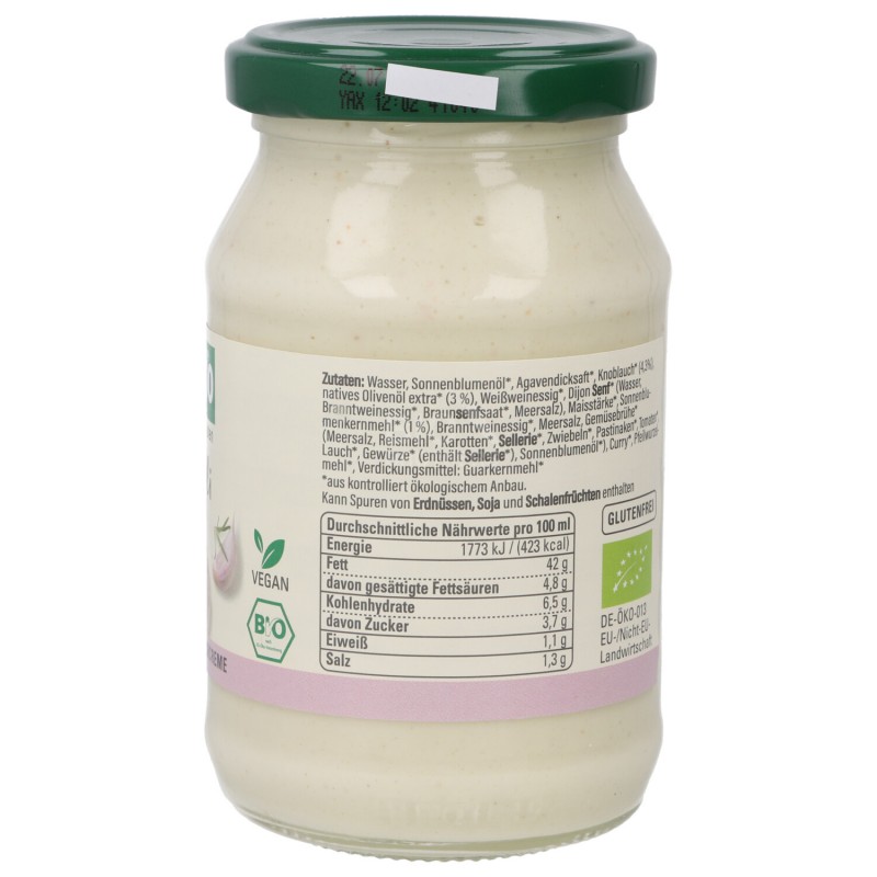 Aioli Bio Vegan salsa all'aglio