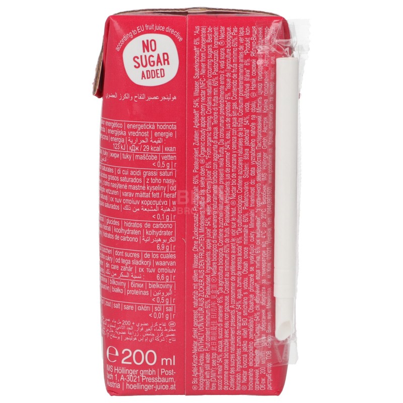 MELA-CILIEGIA & ACQUA 200ML HOLLINGER