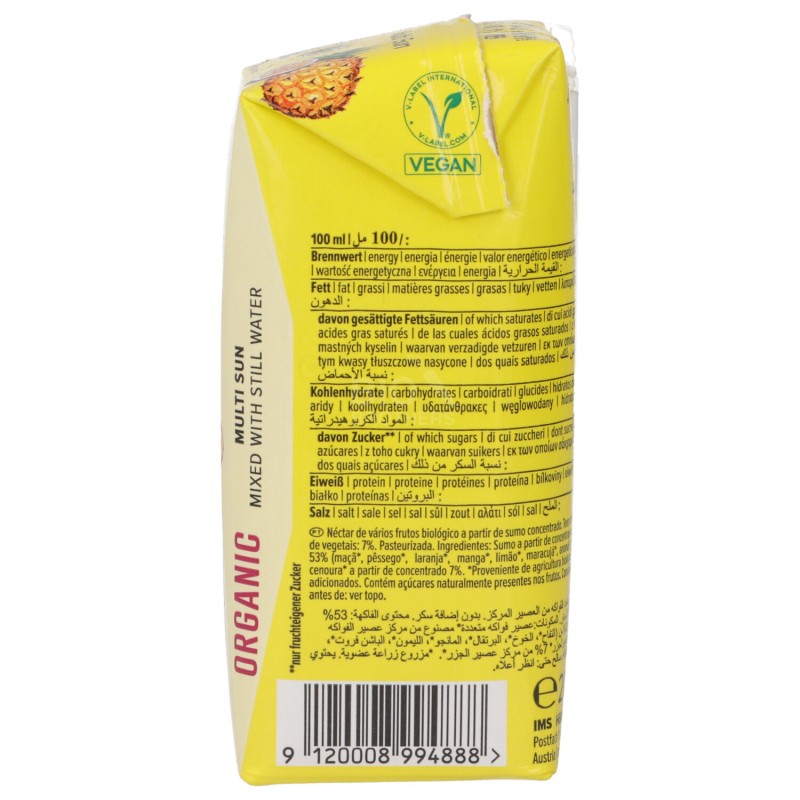 MULTI SUNRISE MINI & ACQUA 200ML HOLLINGER